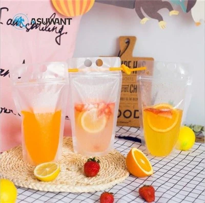 Stand Up Cap 250ml 500ml Liquid Spout Husa Pink Hand Hang