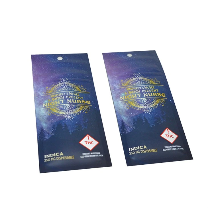 1g / 5g Dispensaries Medical Marijuana Bags With Clear Viewing Window