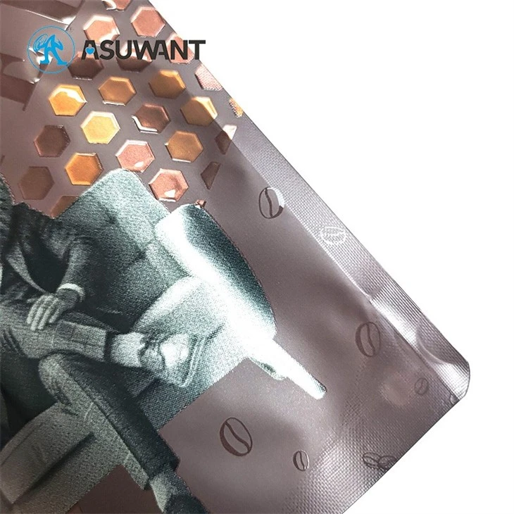 Small MOQ Digital Printed Stand Up Pouch Custom Spot Gloss UV 3D Raised Embossed UV Reverse Matte Texture Plastic Packaging Bag high quality